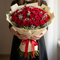 Rote Rosen 30 Stück – Premium Rosenstrauß mit Schleierkraut & Eukalyptus, Same-Day-Lieferung Linz | Amores