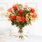 Abendsonne - Orange Rosen, Nelken und Chrysanthemen in purer Energie