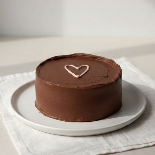 Belgian Chocolate Heart Torte mit belgischer Schokolade