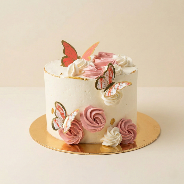 Schmetterlings Bento Cake – handgefertigt & frisch auf Bestellung, Lieferung in Linz | Amores