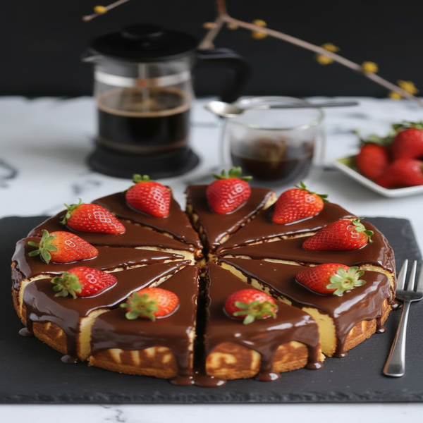 Schokoladen Tropfen Traum - San Sebastian Torte Schokoladentraum
