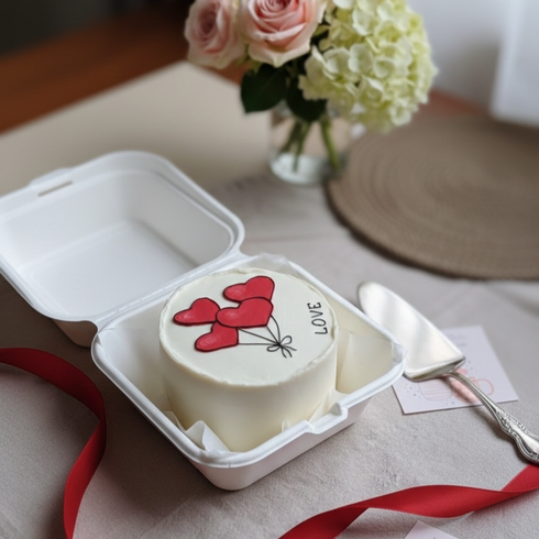 Schwebende Herzen - Bento Cake Schwebende Herzen