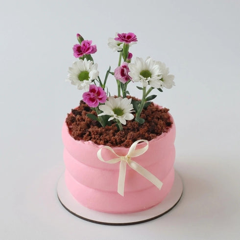Handgefertigte Garten-Idyll Torte zum Muttertag – frisch auf Bestellung, Lieferung in Linz.