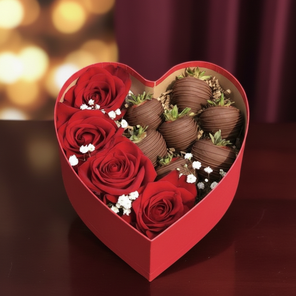 Leuchtende Erdbeeren