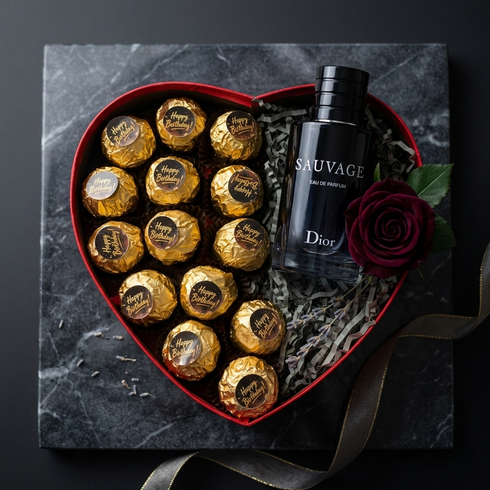 Gold Luxus Box – Exklusives Herren Geschenkset in goldener Verpackung | Amores