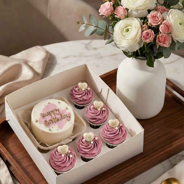 Rosa Traum Bankett - Bento Cake Set Rosa Traum