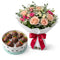 Frische Blumen & Schokoerdbeeren im Premium-Set zum Muttertag – limitiert, Lieferung in Linz.