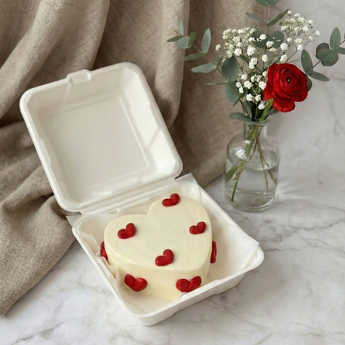Roter Herzschlag - Bento Cake Roter Herzschlag