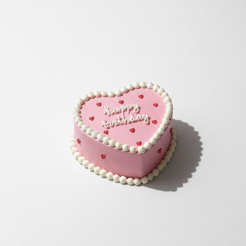 Romantisches Rosa Herz - Bento Cake Rosa Herz