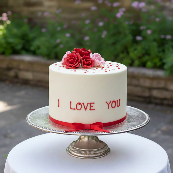 Rosen Romantik - Romantische Geburtstagstorte mit Rosen in romantischer Eleganz
