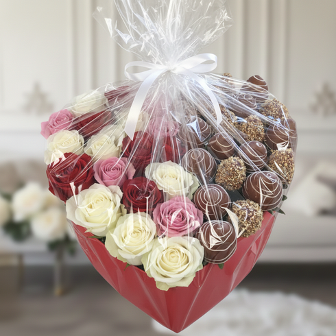 Romantische Erdbeer Box