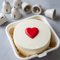 Einzelnes Rotes Herz - Bento Cake rotes Herz