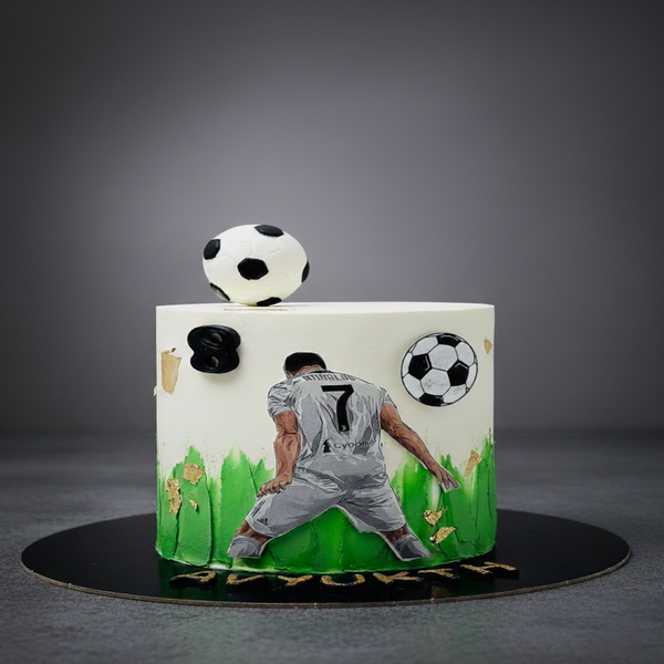 Der Torjäger - Fußball Geburtstagstorte mit Fußball-Action